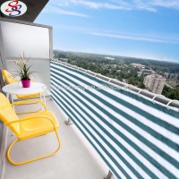 balcony safety stripe shade cloth